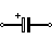 polarizált kondenzátor szimbólum